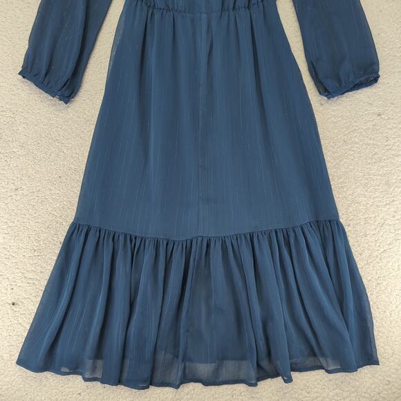 J. Crew Factory Teal Midi Dress - Picture 6 of 9